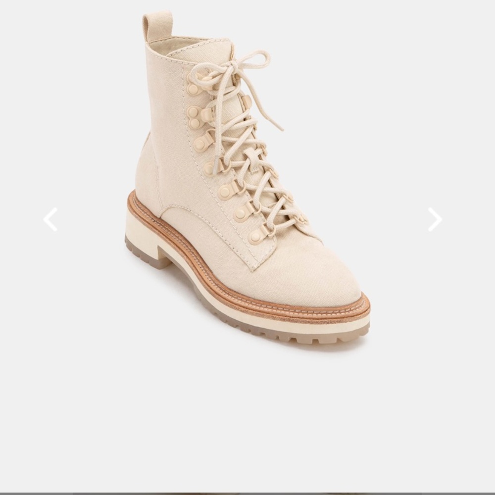 Dolce vita whitny canvas combat boots